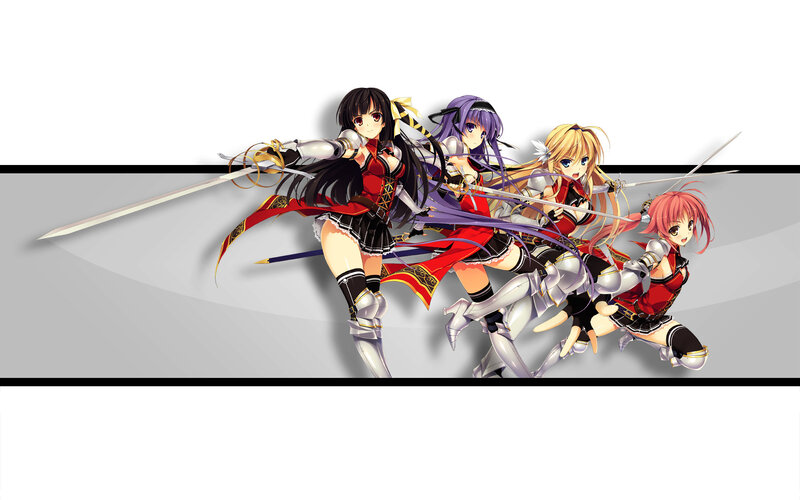 Four Female Warriors — Red, Action