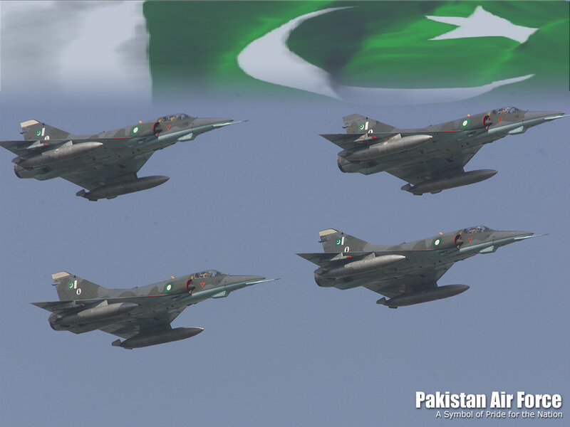 Four Fighter Jets in Formation — Gray, Proud