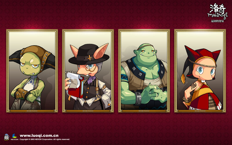 Four Framed Characters