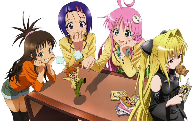Four Girls at a Table — Yellow