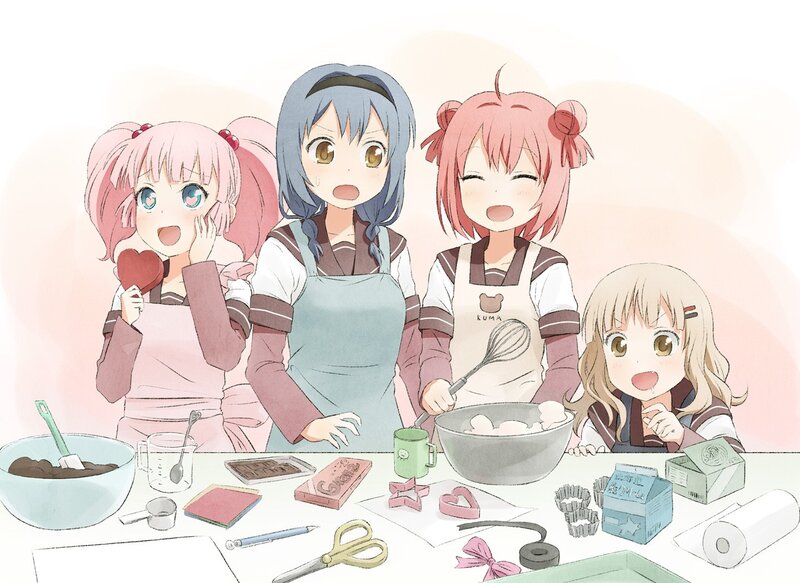 Four Girls Baking — Pink