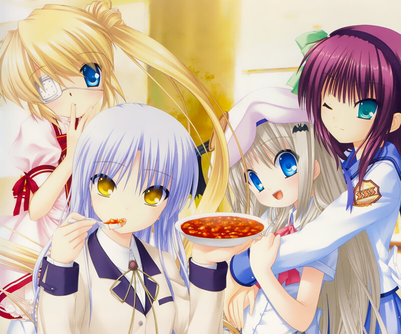 Four Girls Eating Soup