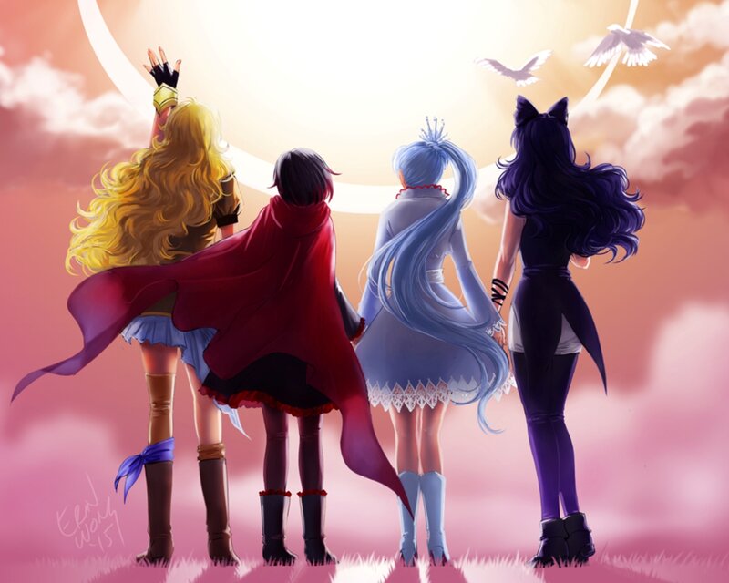 Four Girls from Behind