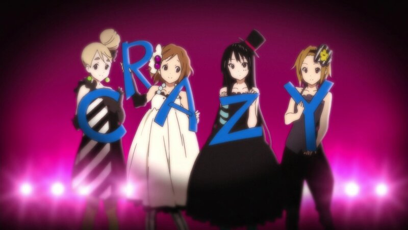 Four girls holding 'CRAZY' letters