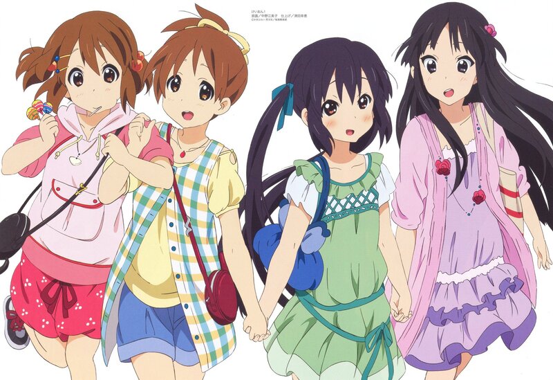 Four girls holding hands