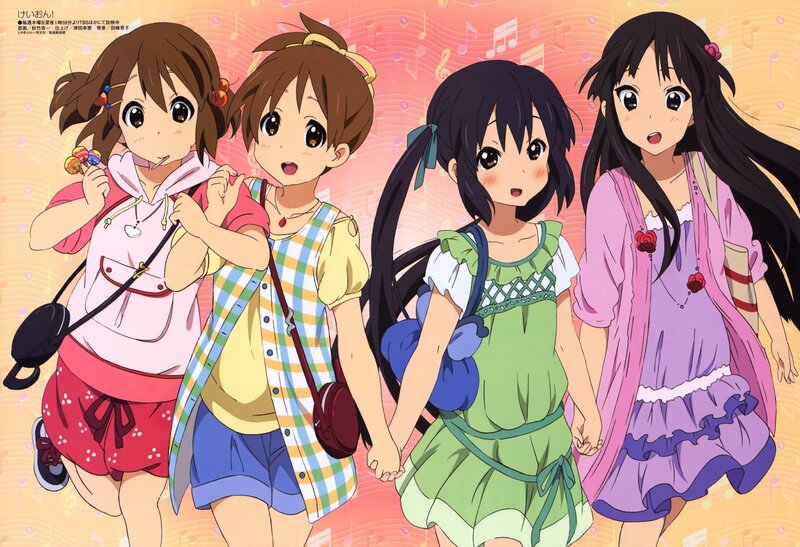 Four Girls Holding Hands — Pink, Cheerful