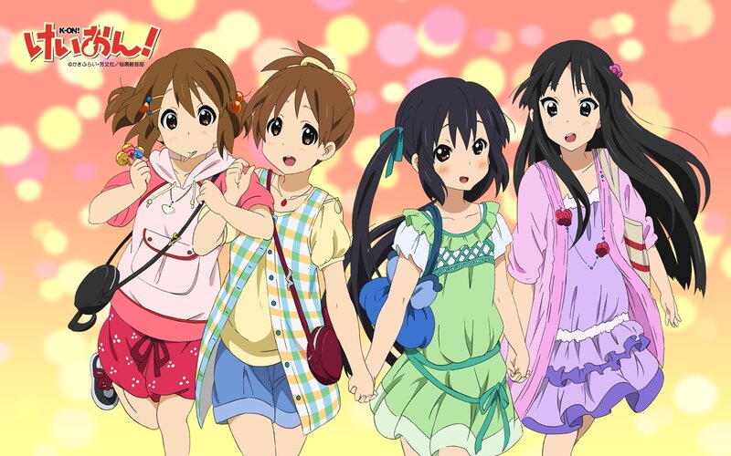 Four Girls Holding Hands — Pink