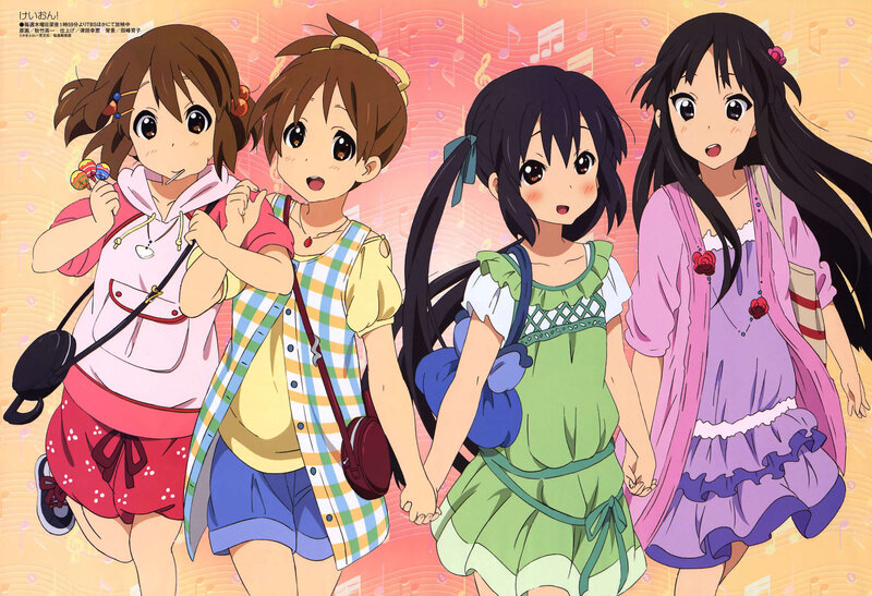 Four girls holding hands