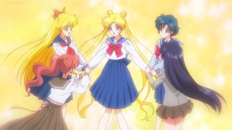 Four Girls Holding Hands — Yellow