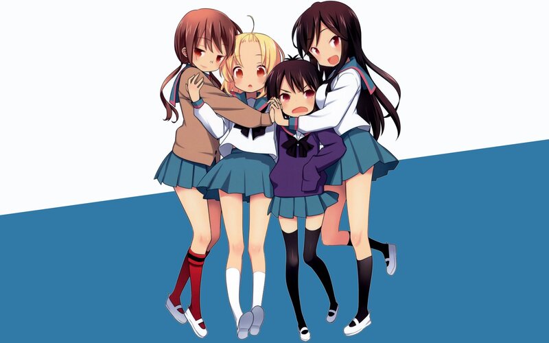 Four Girls Hugging