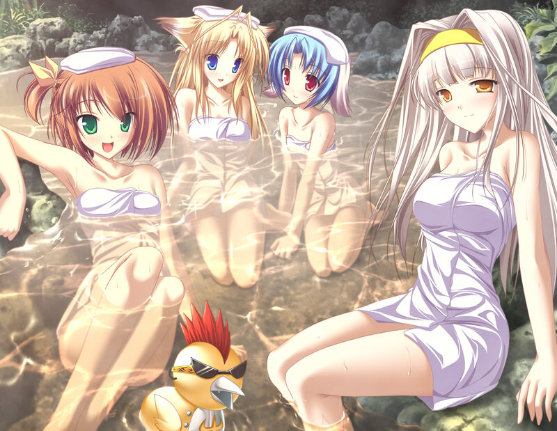 Four Girls in a Hot Spring