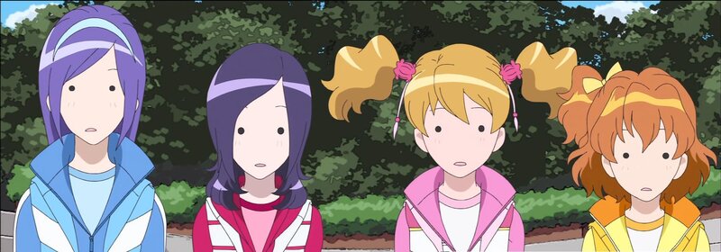 four girls in a park