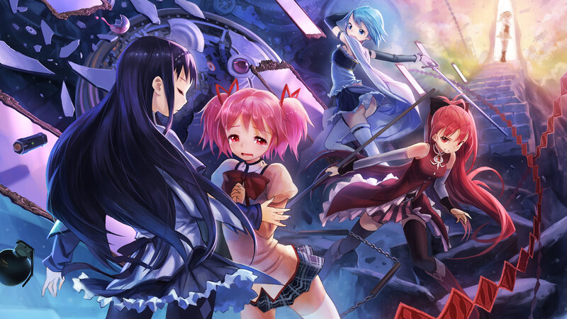 Four Girls in Battle — Blue