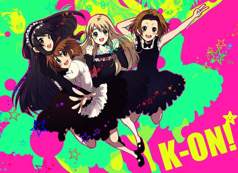 Four girls in black dresses