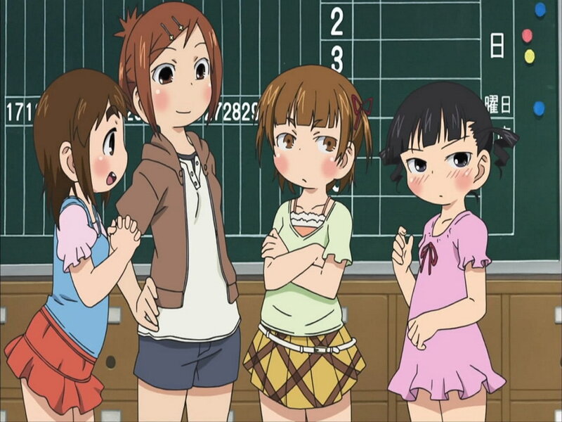 Four Girls in Classroom