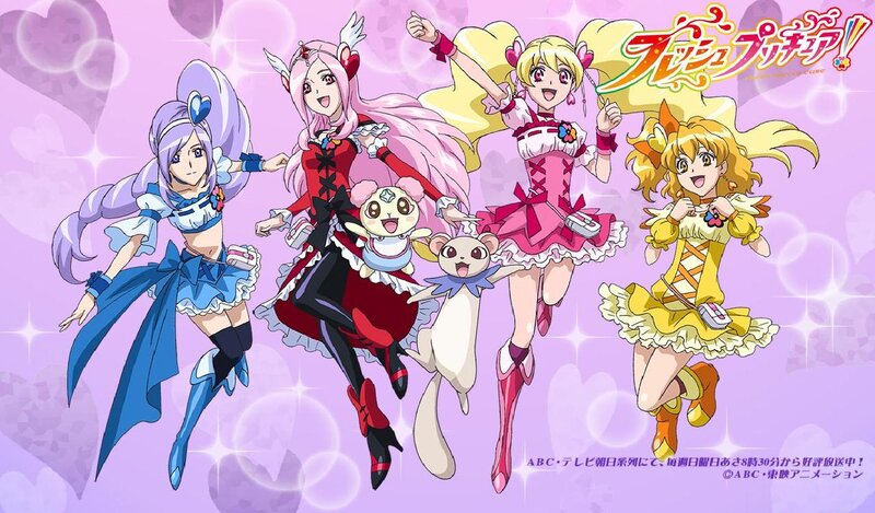 Four Girls in Costumes — Purple