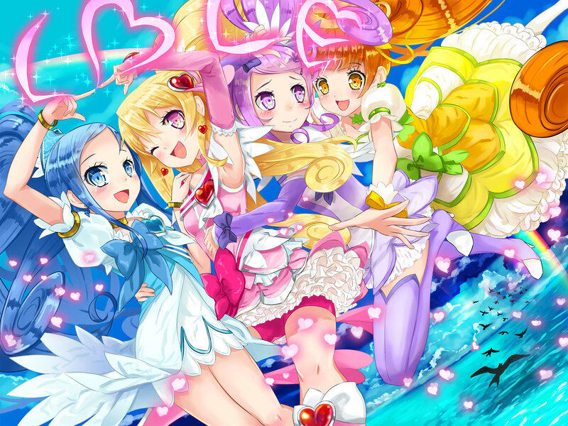 Four Girls in Costumes
