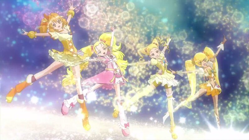 Four Girls in Costumes — Yellow