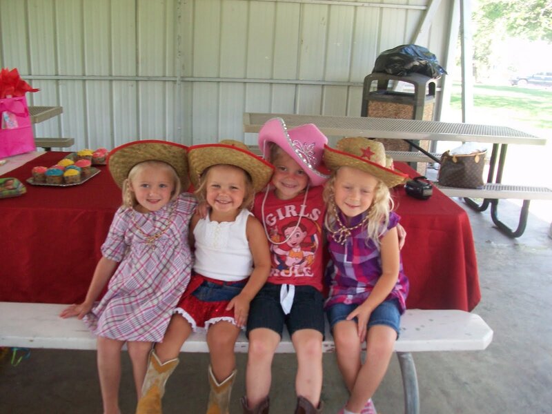 Four Girls in Cowboy Hats