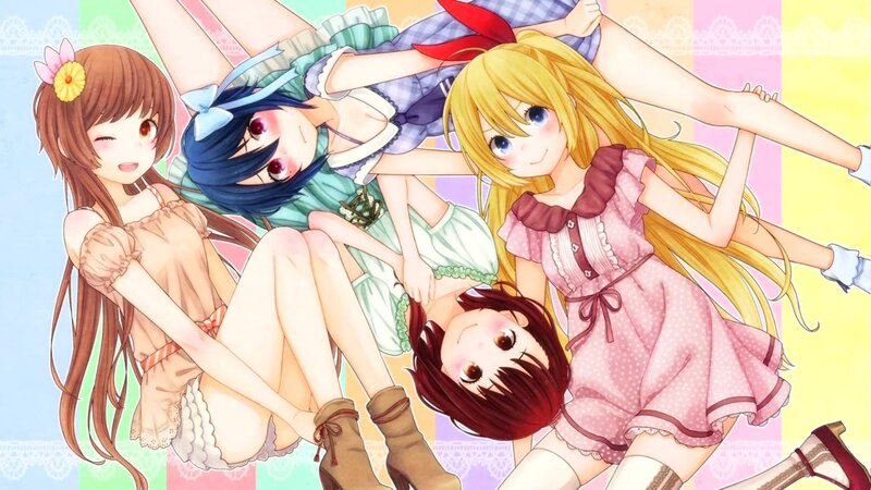 Four Girls in Dresses — Pink, Playful