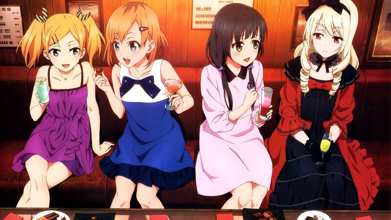 Four Girls in Dresses — Red, Relaxed