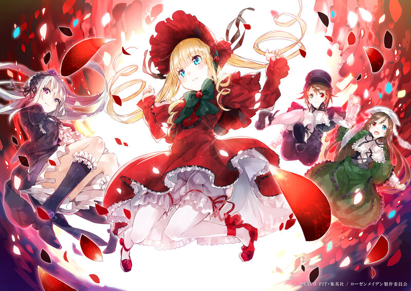 Four Girls in Dresses — Red