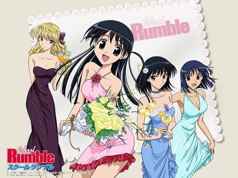 Four Girls in Formal Dresses — Pink