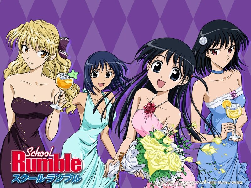 Four Girls in Formal Dresses — Purple