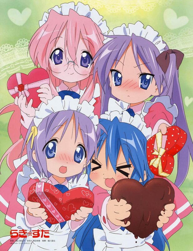 Four girls in maid outfits