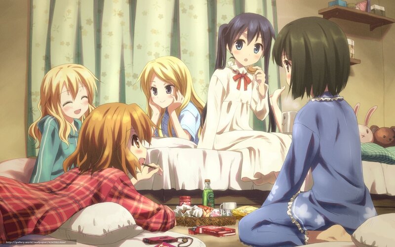 Four Girls in Pajamas — Blue, Relaxed
