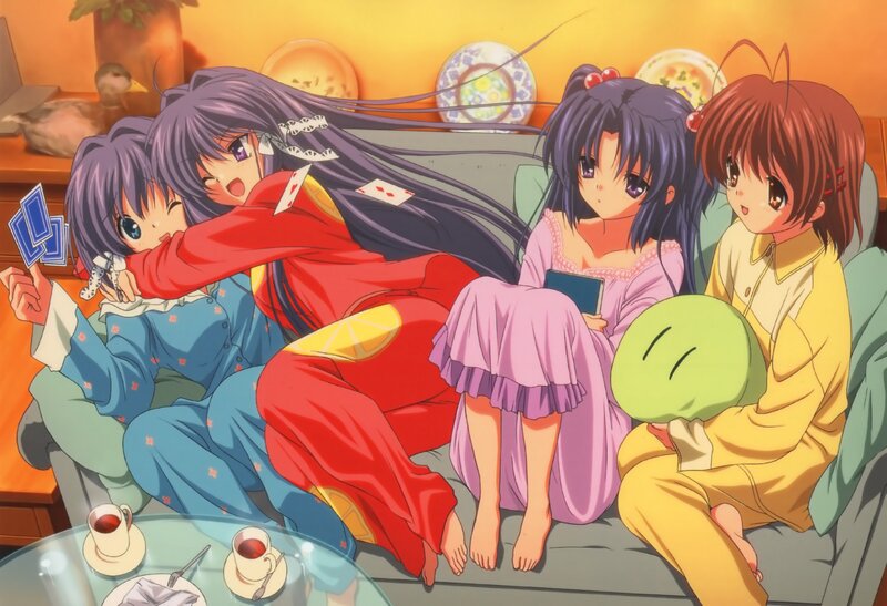 Four Girls in Pajamas — Purple