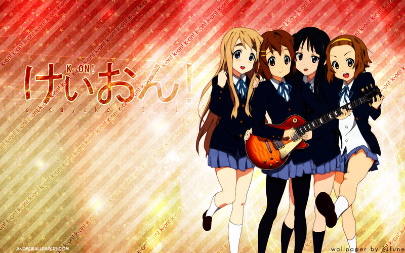 Four Girls in School Uniforms — Red