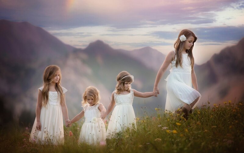 Four Girls in White Dresses — Serene