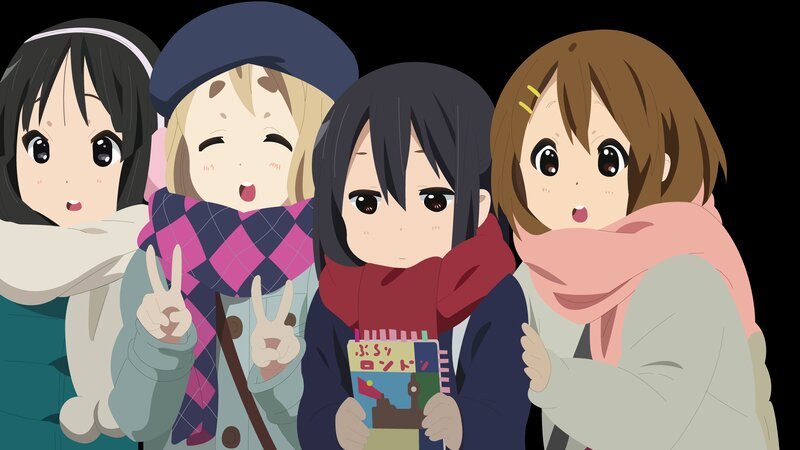 Four Girls in Winter Clothes — Black