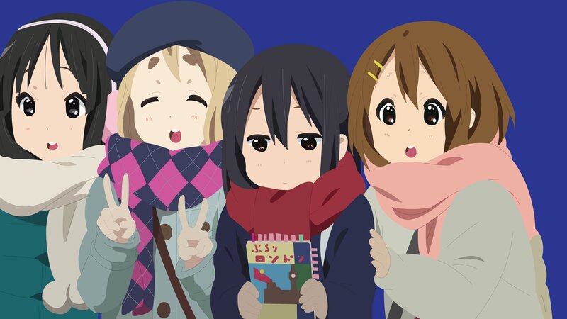 Four Girls in Winter Clothes — Blue
