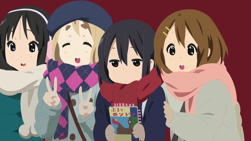 Four Girls in Winter Clothes — Red