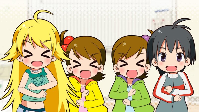 Four girls laughing together