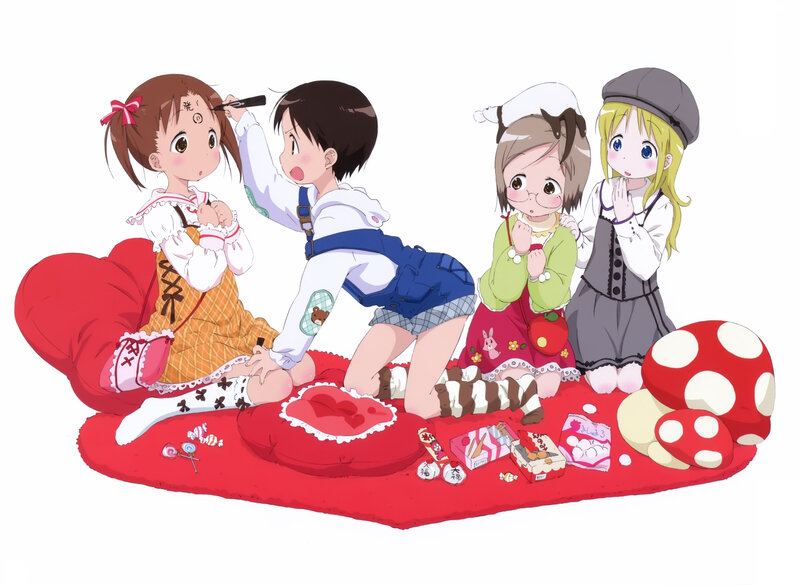 Four Girls on a Blanket
