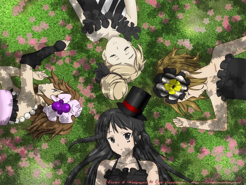 Four Girls on Grass — Green