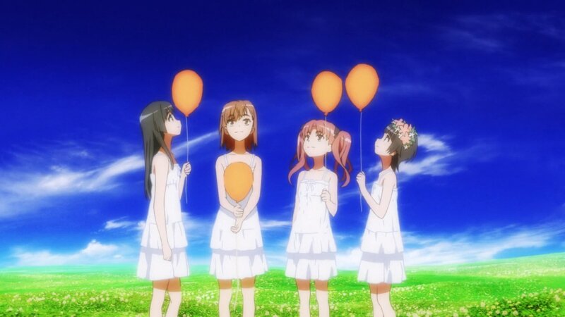 Four Girls with Balloons