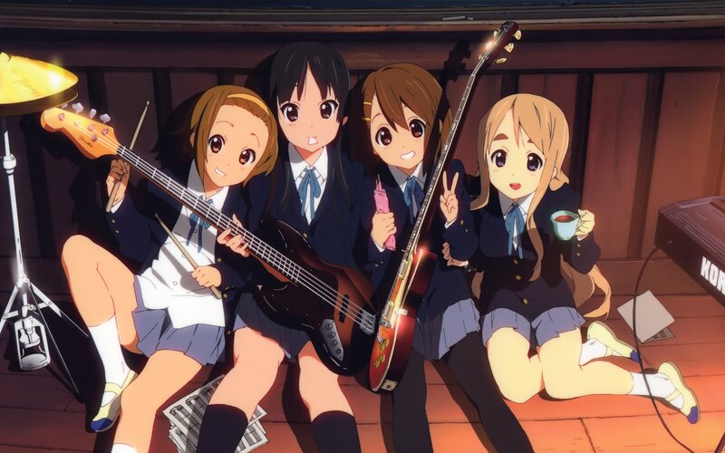 Four Girls with Instruments