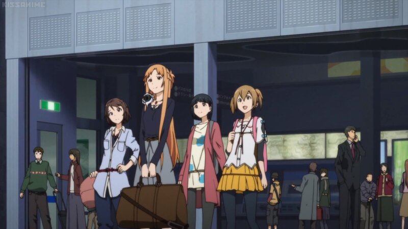 Four Girls with Luggage
