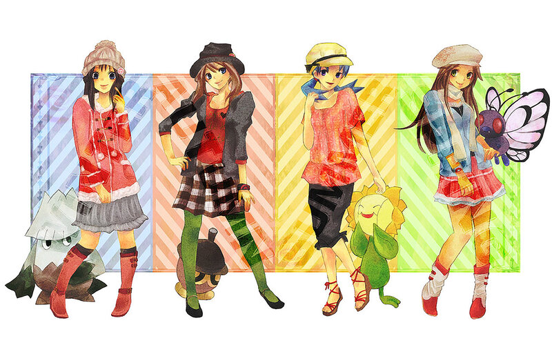 Four Girls with Pokémon