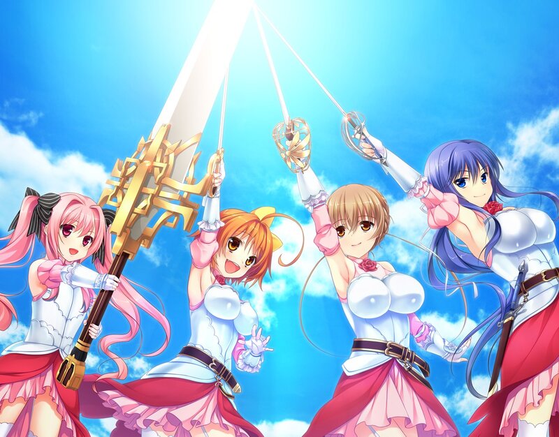 Four Girls with Weapons — Blue