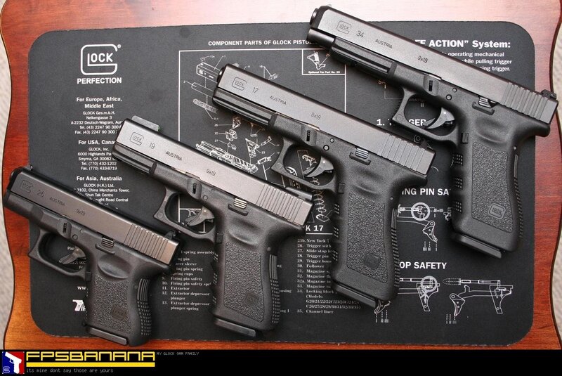 Four Glock Pistols