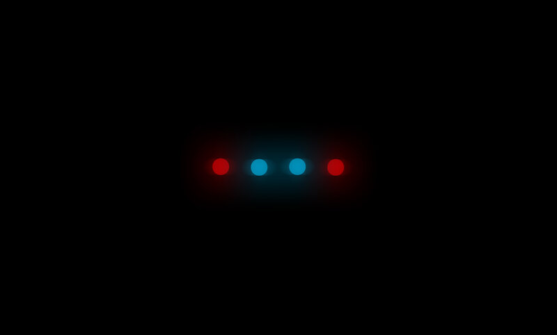Four Glowing Dots