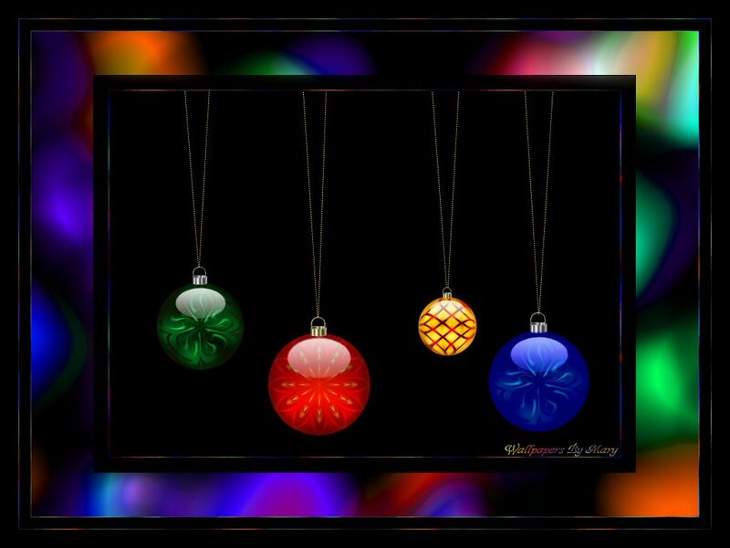 Four Hanging Ornaments