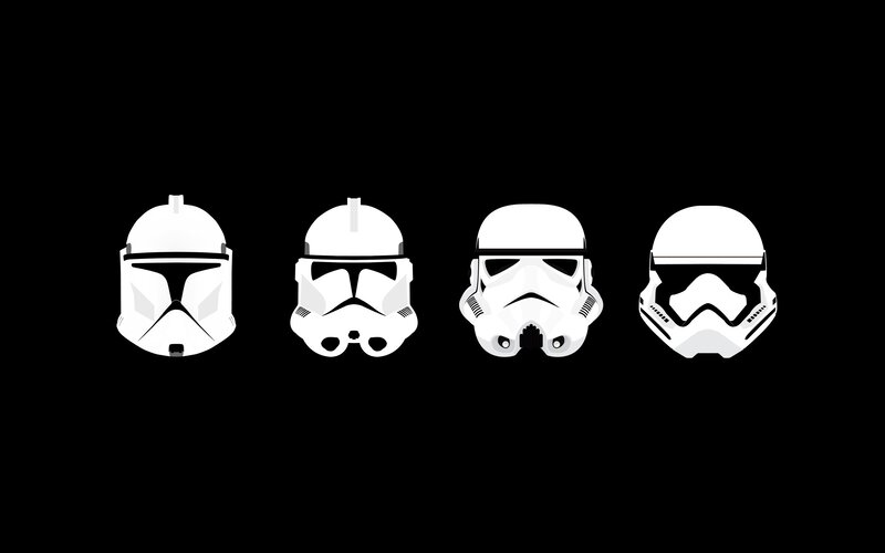 Four Helmets in a Row