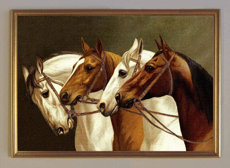 Four Horses in Portrait