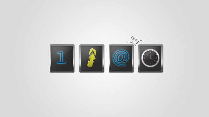 Four Icons in a Row — Gray